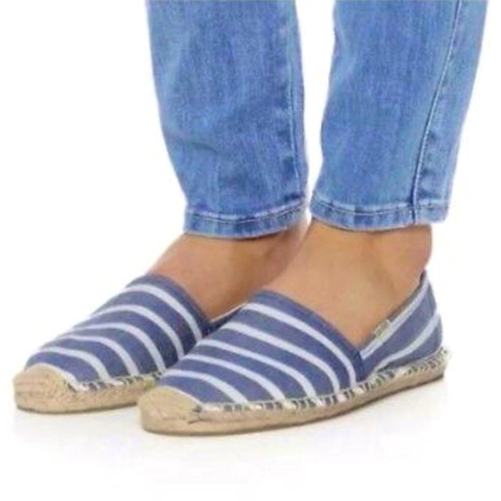 Soludos Classic Blue & White Stripe Espadrilles